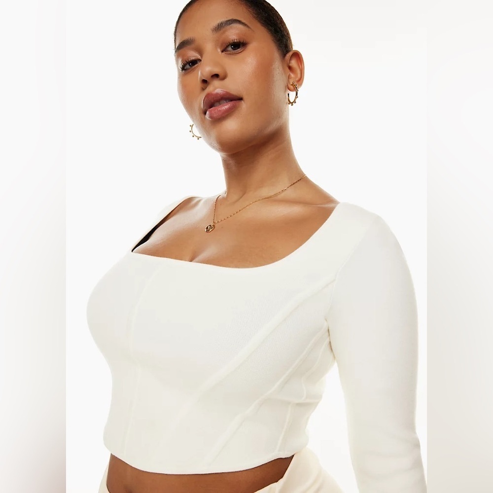 Wilfred NWT Cream‎ Natalie Sweater Top Size Xlarge